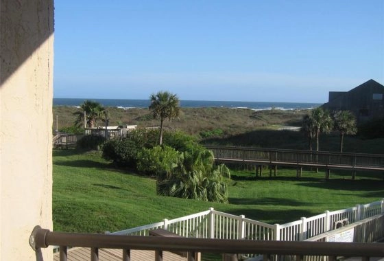 A view of the ocean from an outside deck.